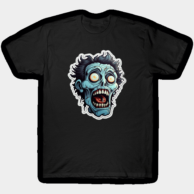 Zombie Halloween T-Shirt by ArtfulDesign